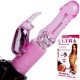 Strap On Vibratore Bunny Rabbit, per donna, testa rotante 20cm