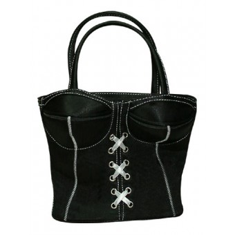 Accessori moda, Borsa Corsetto Nera