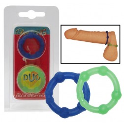 Coppia anelli per pene in Jelly, Stretch Ring Duo