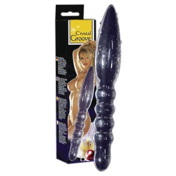 Dildo in cristallo acrilico 20 cm, Crystal Groove