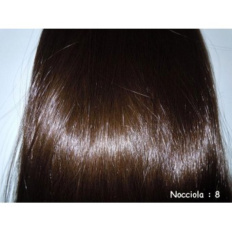 Extension Clip, Allungamento Capelli, 65cm 140 gr 20 clip 10 Fasce Nocciola 8