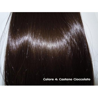 Extension Clip, Allungamento Capelli, 65cm 140gr 10 Fasce Castano Cioccolato 4