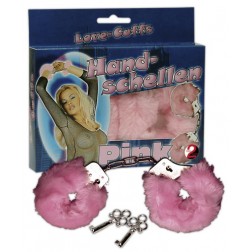 Manette in pelouche rosa