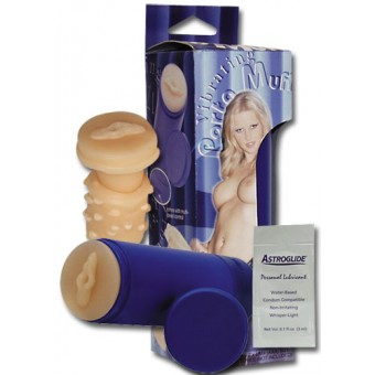 Masturbatore Vaginale Vibrante, con Lubrificante, Porta Muff