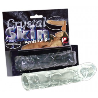 Prolunga Guaina Fallica Silicone , Estensione del pene, Crystal Hulle 16cm