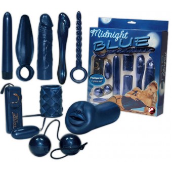 Sexytoy Offerta speciale, Midnight Blue Set, 9 pezzi