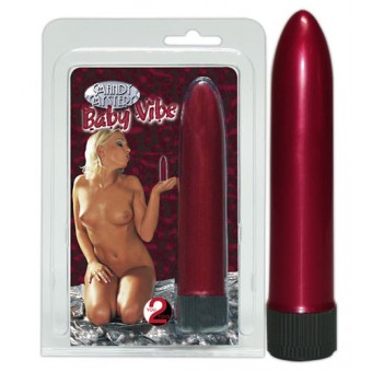 Vibratore Classico Rosso, Mandy Mistery Baby Vibe Tascabile