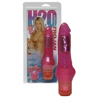 Vibratore Realistico Impermeabile Silicone, H20 Trojan Wet 20 Cm